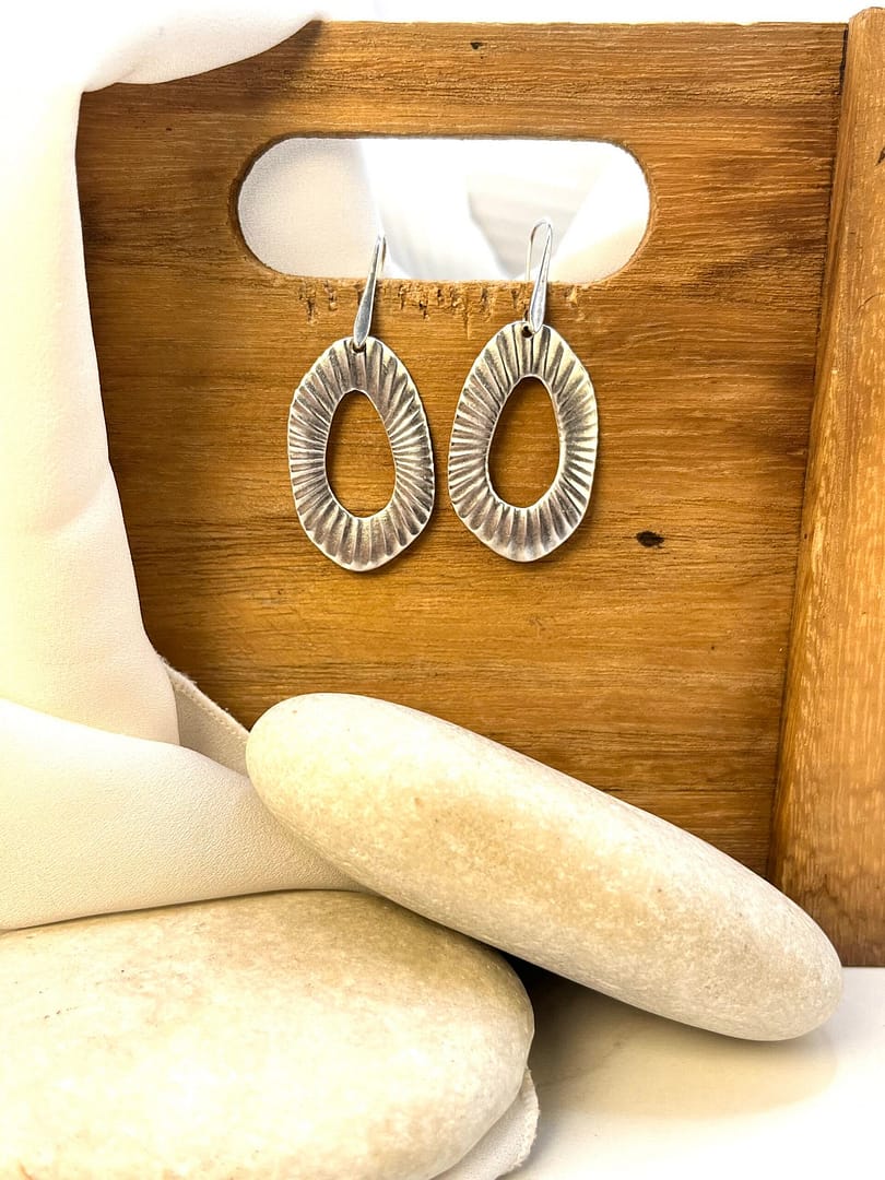 Κρεμαστό Σκουλαρίκι Shell Silver