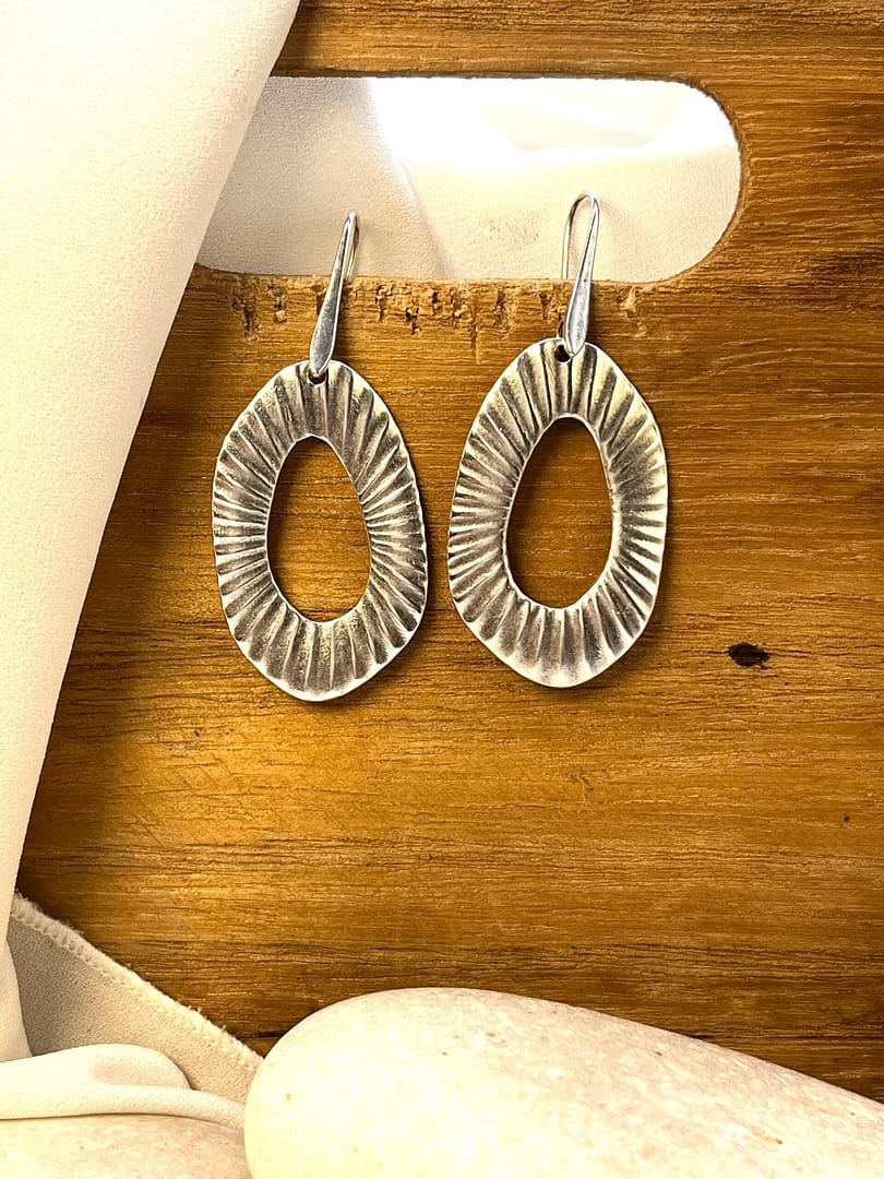 Κρεμαστό Σκουλαρίκι Shell Silver