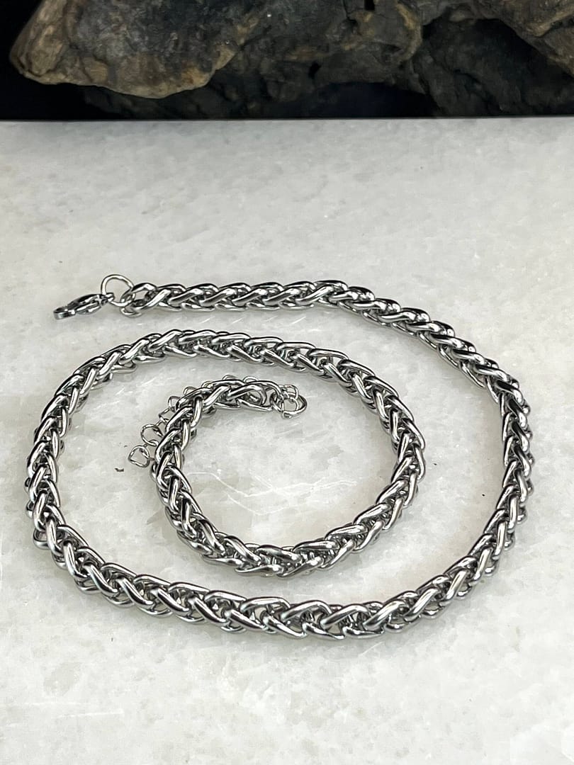 Αλυσίδα Κολιέ Chain Silver Plain Round