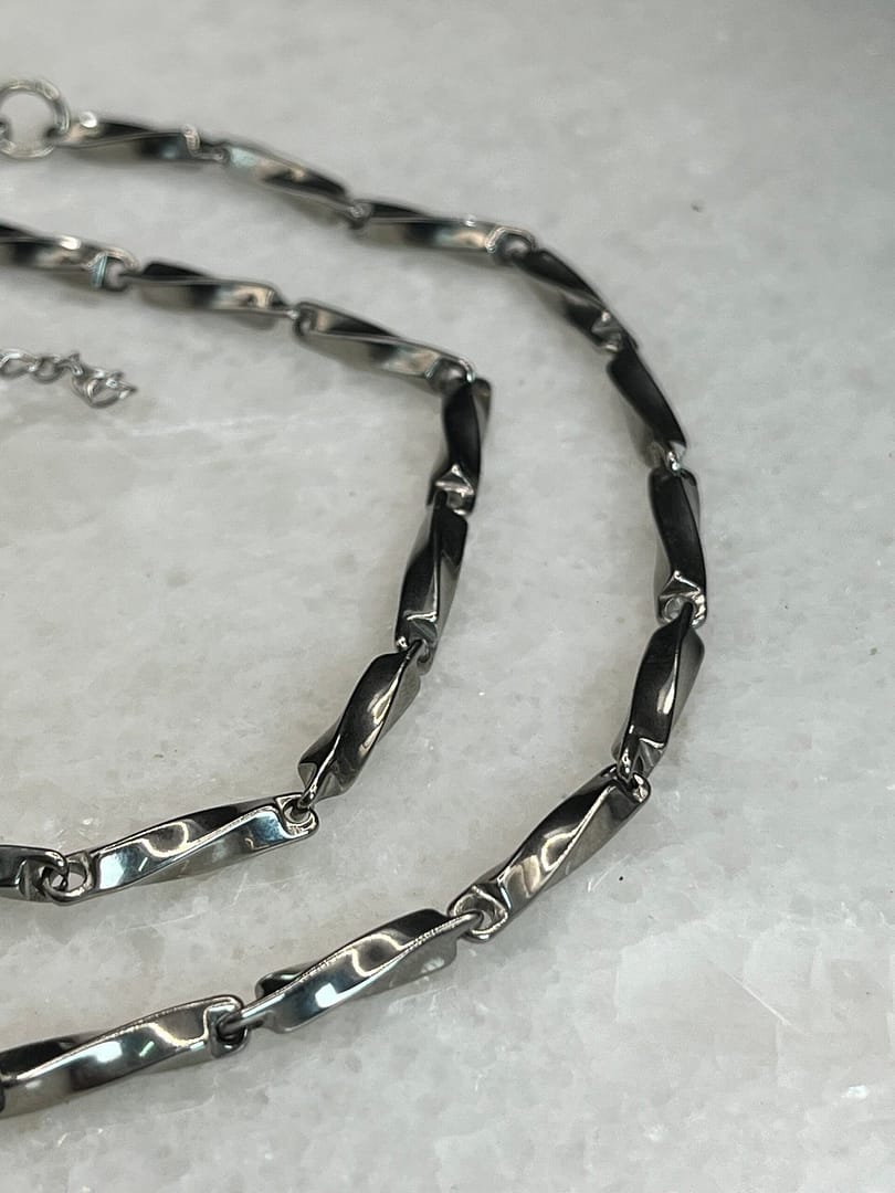 Αλυσίδα Κολιέ Chain Silver Twisted I