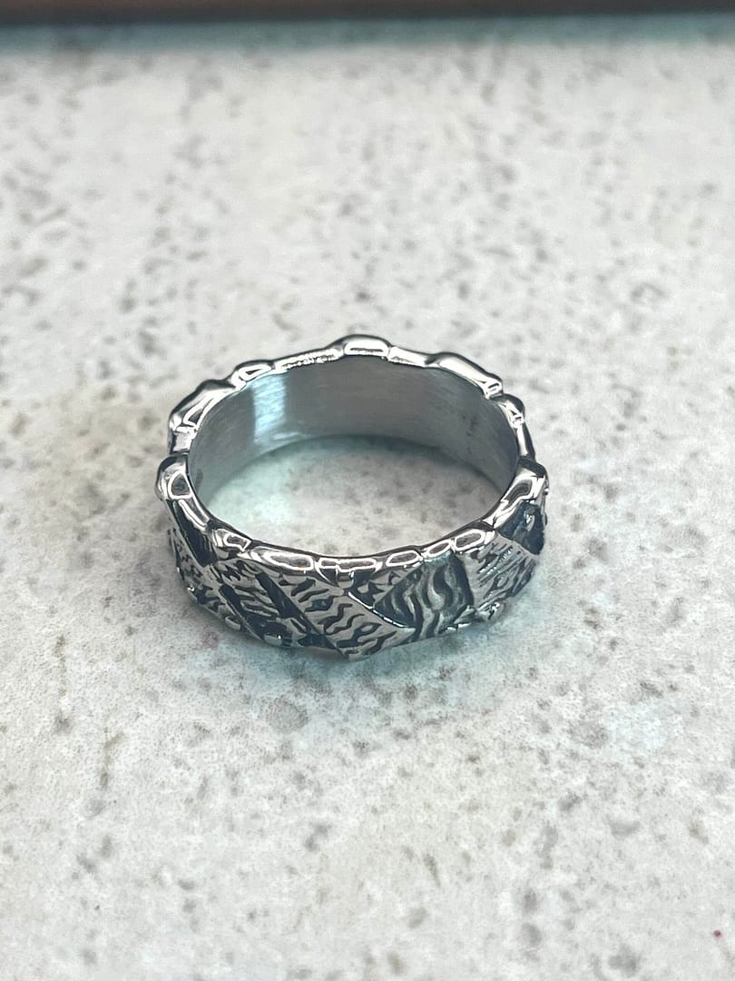 Ατσάλινο Δαχτυλίδι Silver Strong