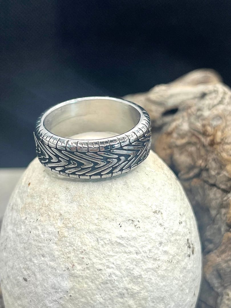 Ατσάλινο Δαχτυλίδι Silver Tyre