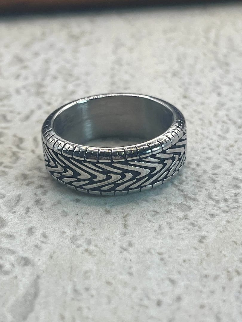 Ατσάλινο Δαχτυλίδι Silver Tyre