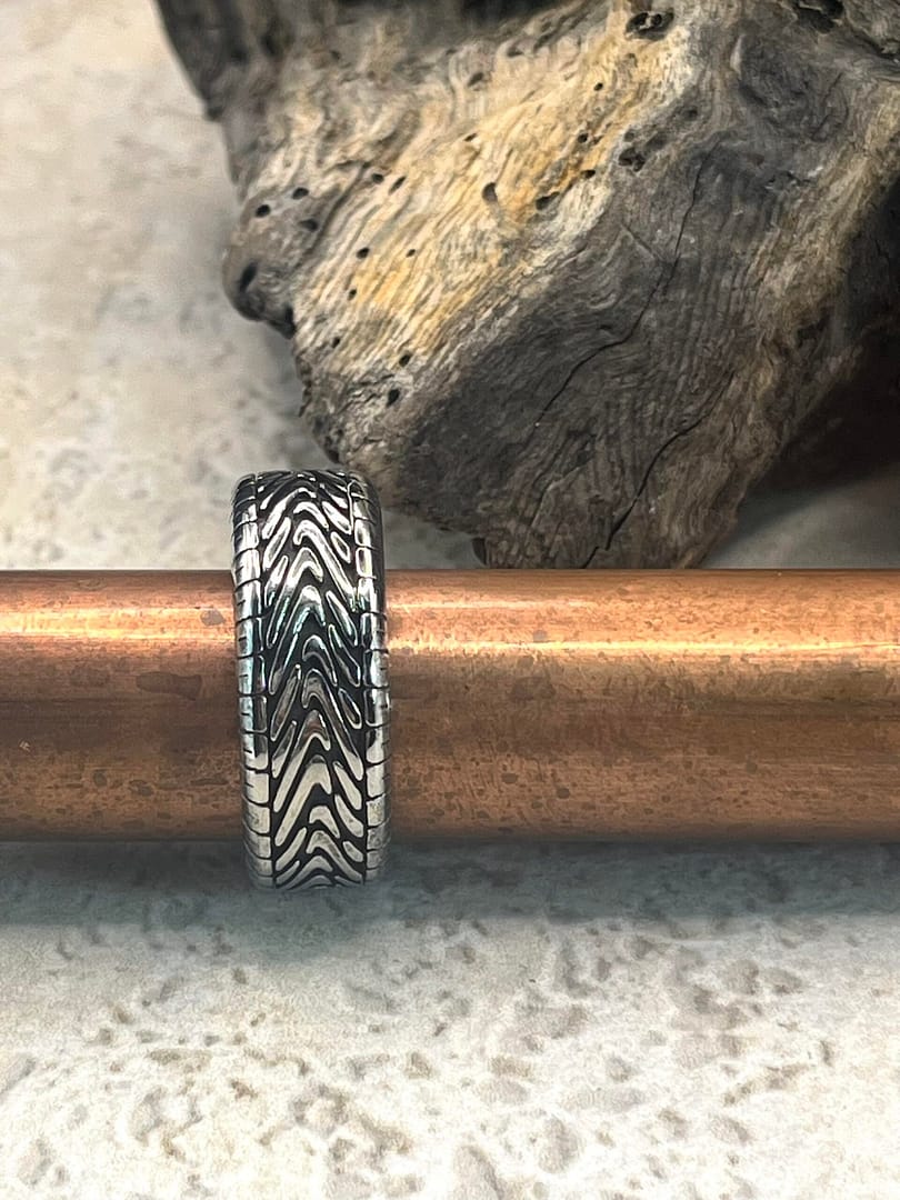 Ατσάλινο Δαχτυλίδι Silver Tyre