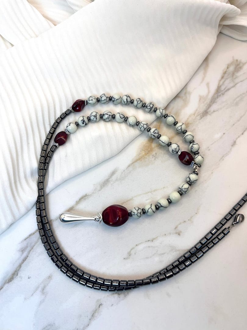 Κολιέ Red Marble