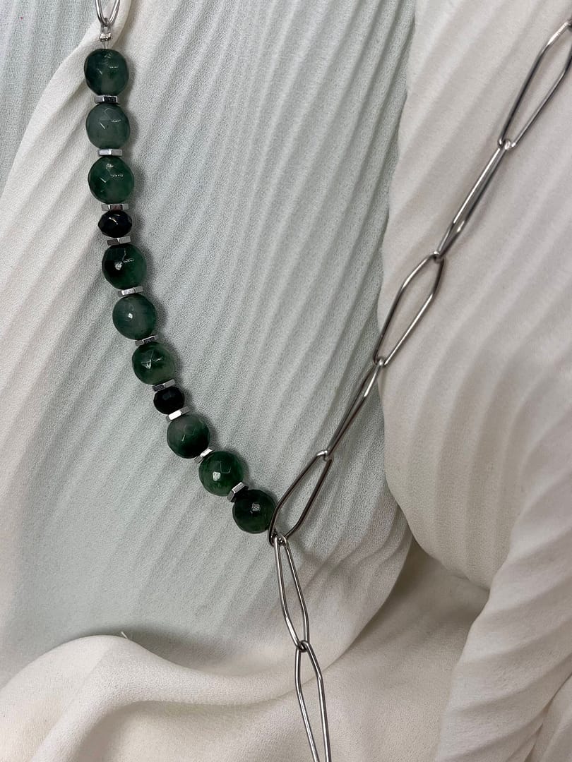 Κολιέ Chained Green