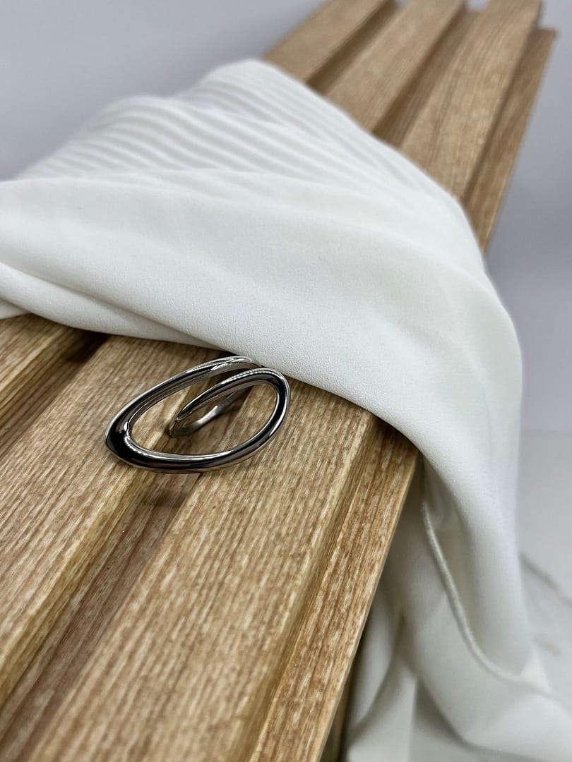 Ατσάλινο Δαχτυλίσι One Line Silver