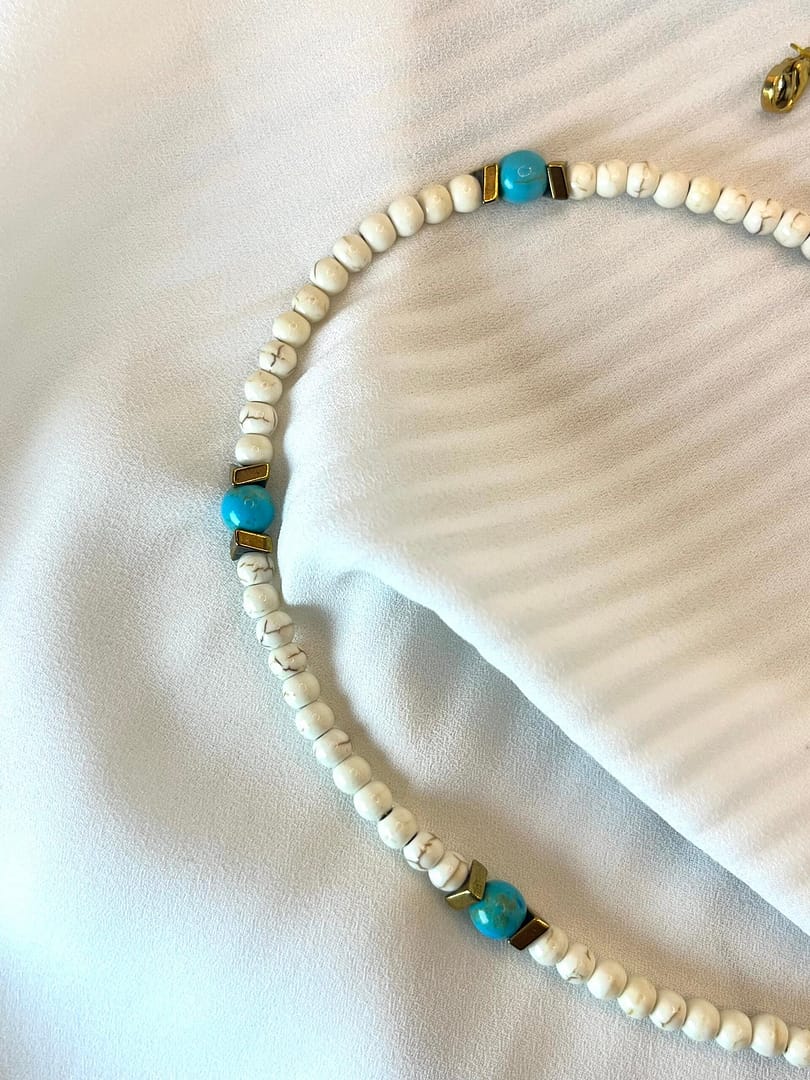 Κολιέ White Chaolite