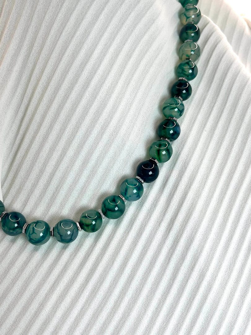 Κοντό Κολιέ Achates Green