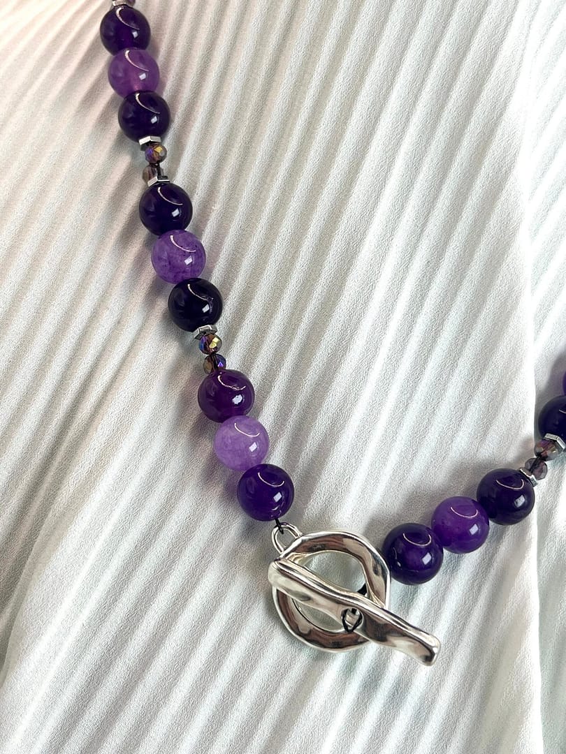 Κοντό Κολιέ Achates Violet