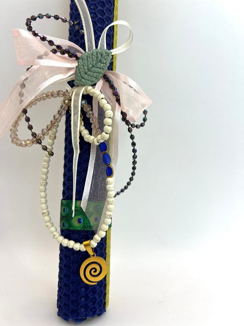 Blue Peacock Speira Necklace