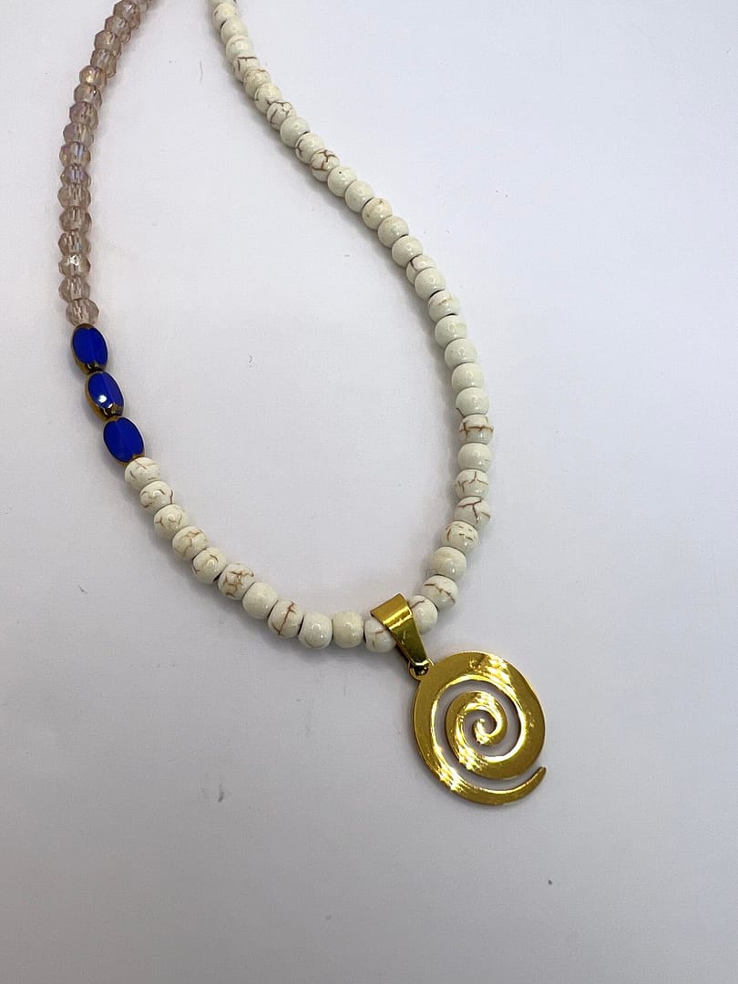 Blue Peacock Speira Necklace