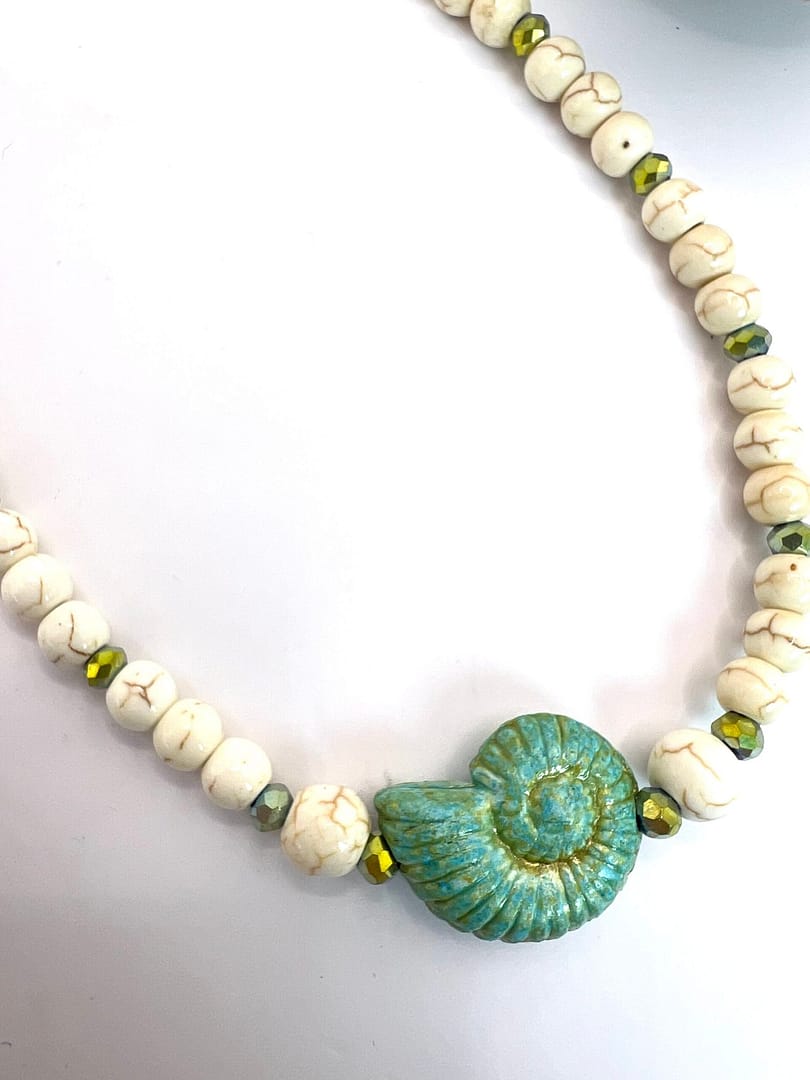 Κολιέ Shiny Shell Teal
